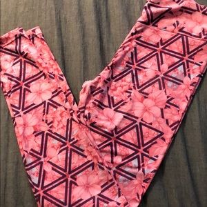 Geometric floral lularoe os leggings